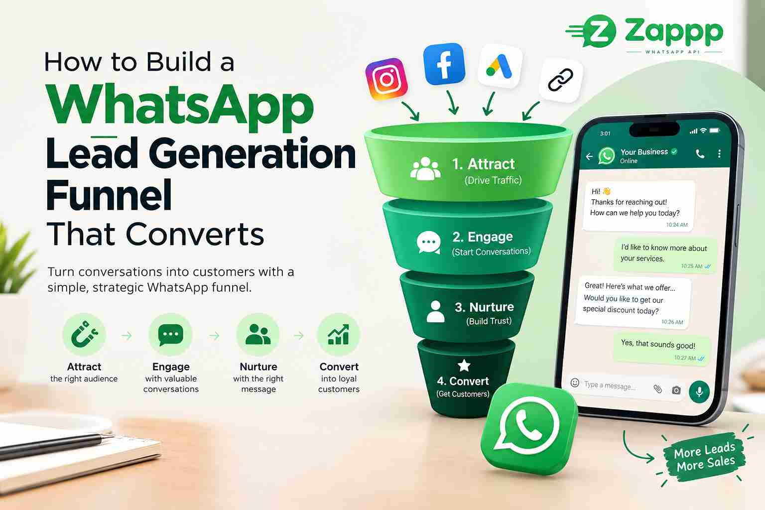 How to Build a WhatsApp Lead Generation Funnel Converts